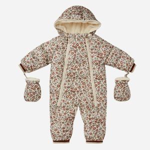 NEW (TAGS ON) Rylee + Cru Vintage Floral Snowsuit 12-18 Month